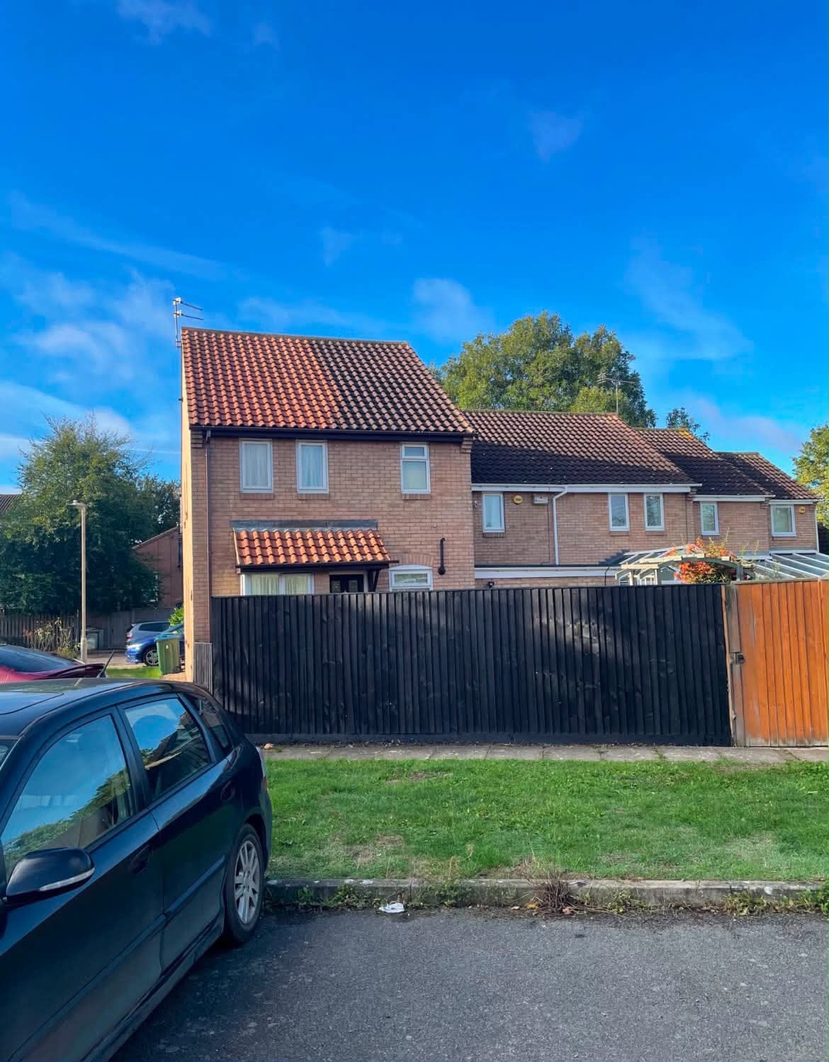 Completed semi-detached roof, Northampton